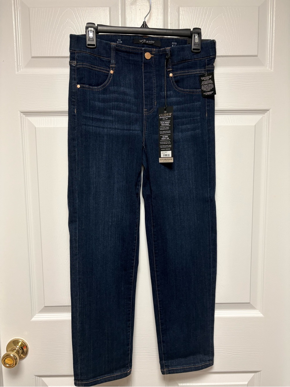 NWT Liverpool Dark Wash Straight Leg Jeans